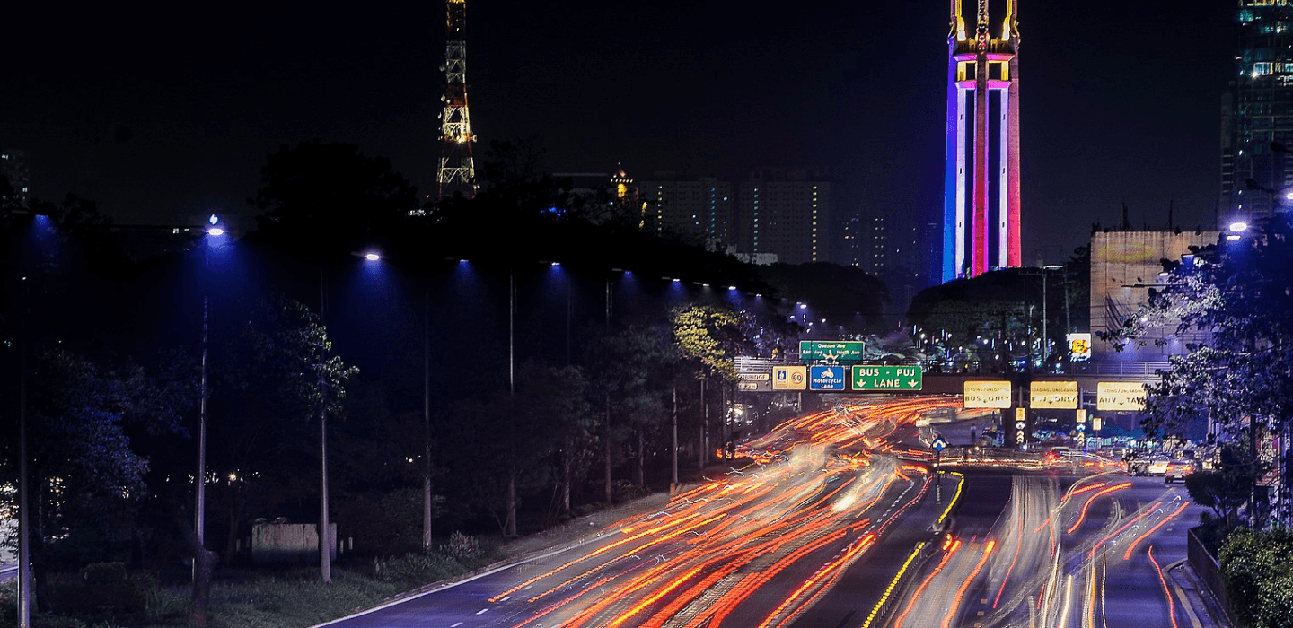 Quezon City at night